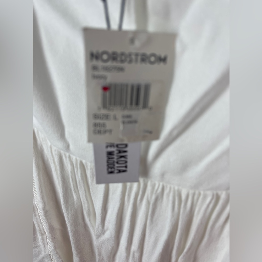 BB DAKOTA High Low Dress Ivory Size Large 12 - 14 NWT - Picture 7 of 8
